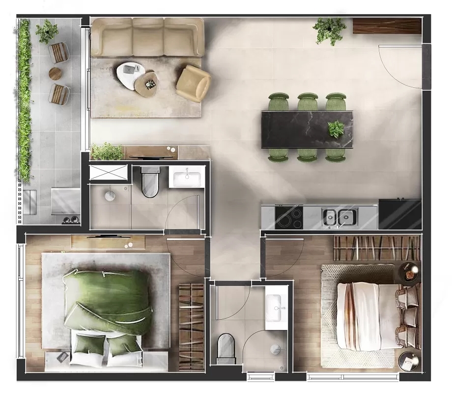 Các loại hình sản phẩm của dự án La Pura Thuận An